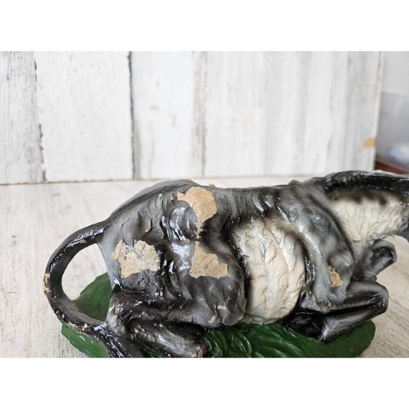 Vintage Italian donkey paper mache nativity as is Xmas village - Picture 2 of 9